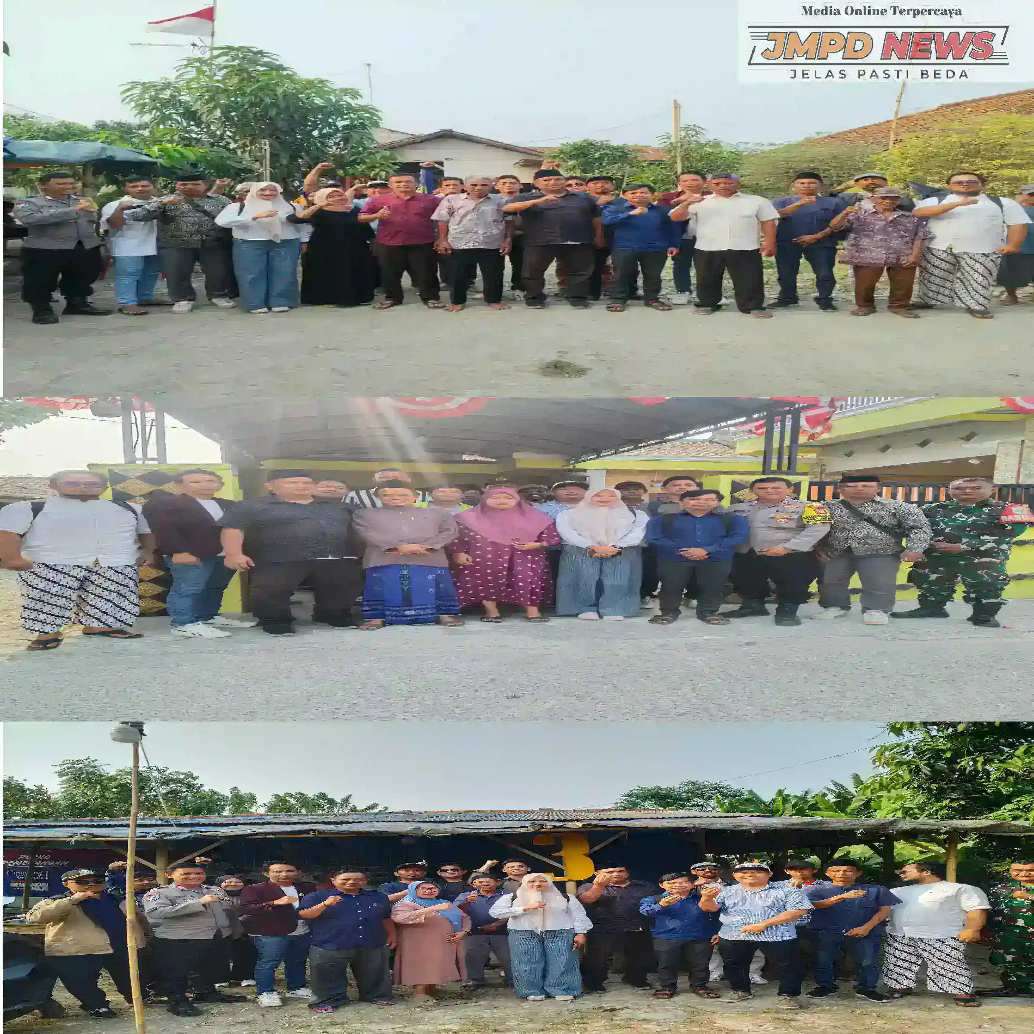 Panitia Pilkades, Pemdes, BPD dan Wakapolsek Cikarang Timur Sambangi Tiga Calon Kades Cipayung, Jaga Pilkades Tetap Aman dan Kondusif